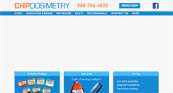 Desktop Screenshot of chpdosimetry.com