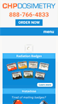Mobile Screenshot of chpdosimetry.com